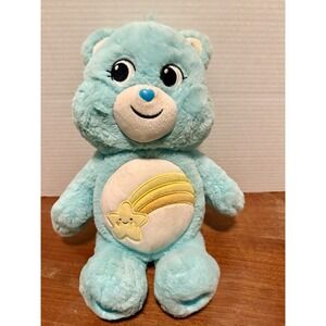 Care Bears 14" Turquoise Wish Bear Stuffed Animal Basic Fun Plush